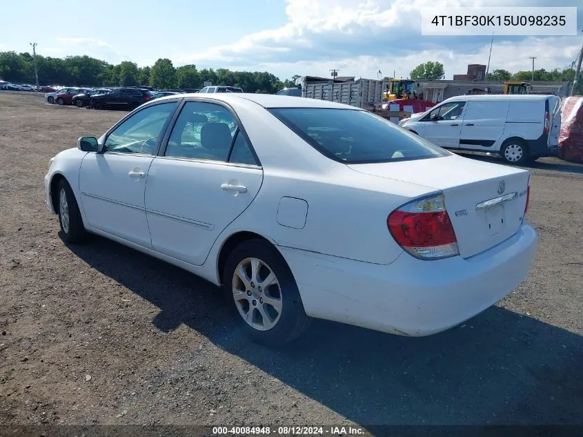 2005 Toyota Camry Xle V6 VIN: 4T1BF30K15U098235 Lot: 40084948