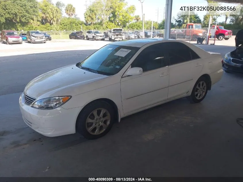 2005 Toyota Camry Xle V6 VIN: 4T1BF32K05U088566 Lot: 40090309