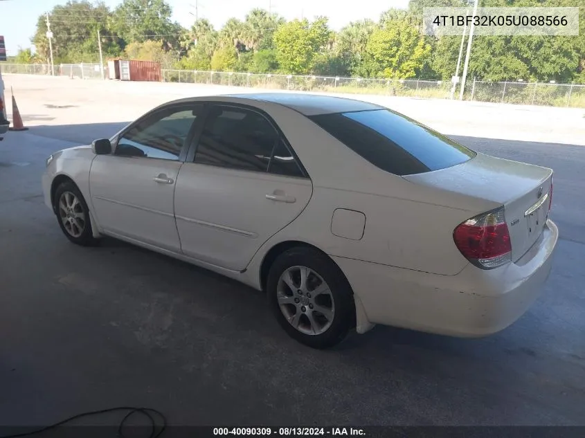 2005 Toyota Camry Xle V6 VIN: 4T1BF32K05U088566 Lot: 40090309