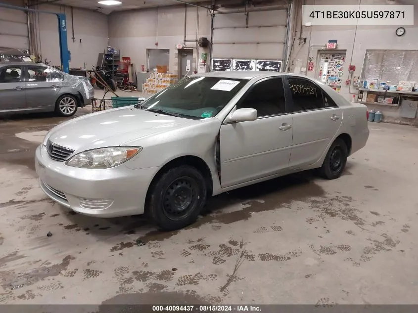 2005 Toyota Camry Le VIN: 4T1BE30K05U597871 Lot: 40094437