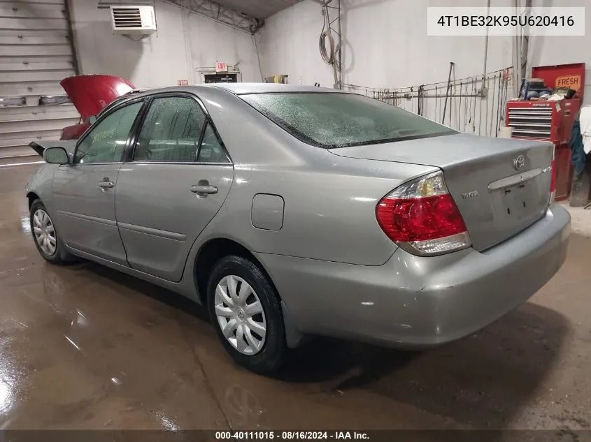 2005 Toyota Camry Le VIN: 4T1BE32K95U620416 Lot: 40111015