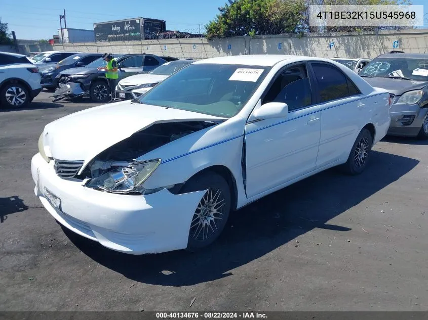 2005 Toyota Camry Le VIN: 4T1BE32K15U545968 Lot: 40134676