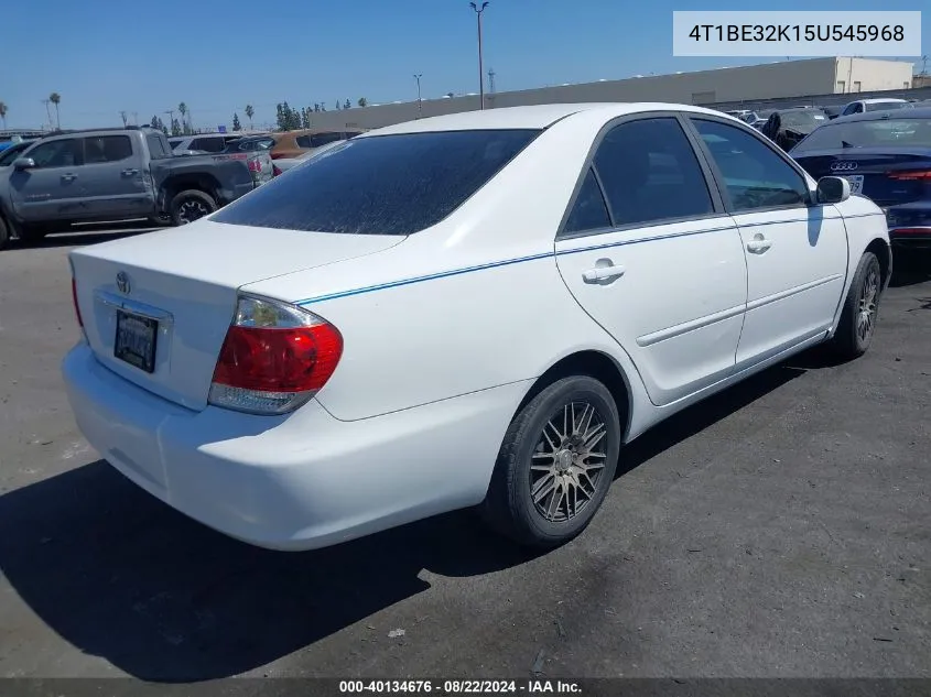 2005 Toyota Camry Le VIN: 4T1BE32K15U545968 Lot: 40134676