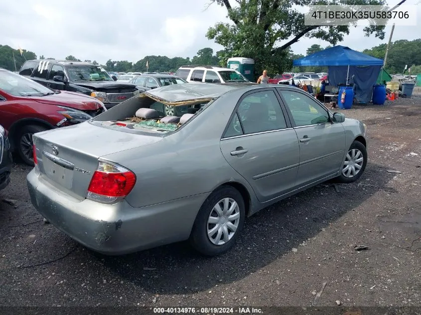 2005 Toyota Camry Le VIN: 4T1BE30K35U583706 Lot: 40134976