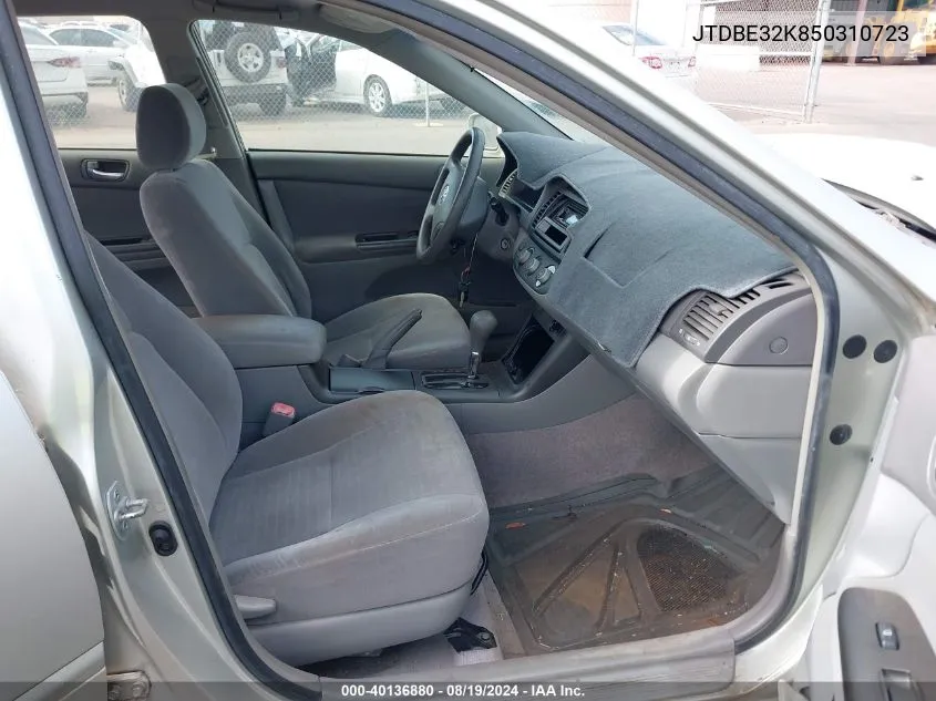 JTDBE32K850310723 2005 Toyota Camry Le/Se/Std/Xle