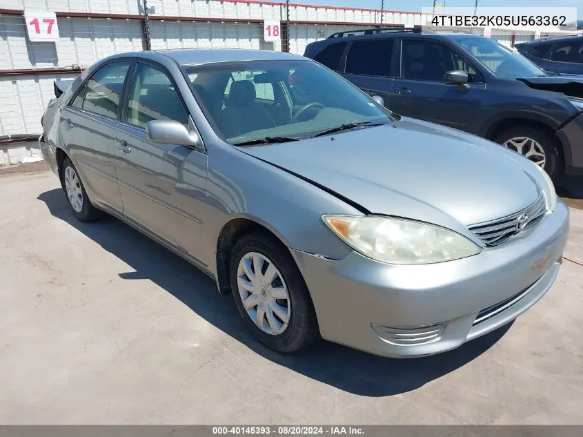 2005 Toyota Camry Le VIN: 4T1BE32K05U563362 Lot: 40145393