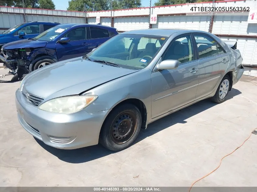 2005 Toyota Camry Le VIN: 4T1BE32K05U563362 Lot: 40145393