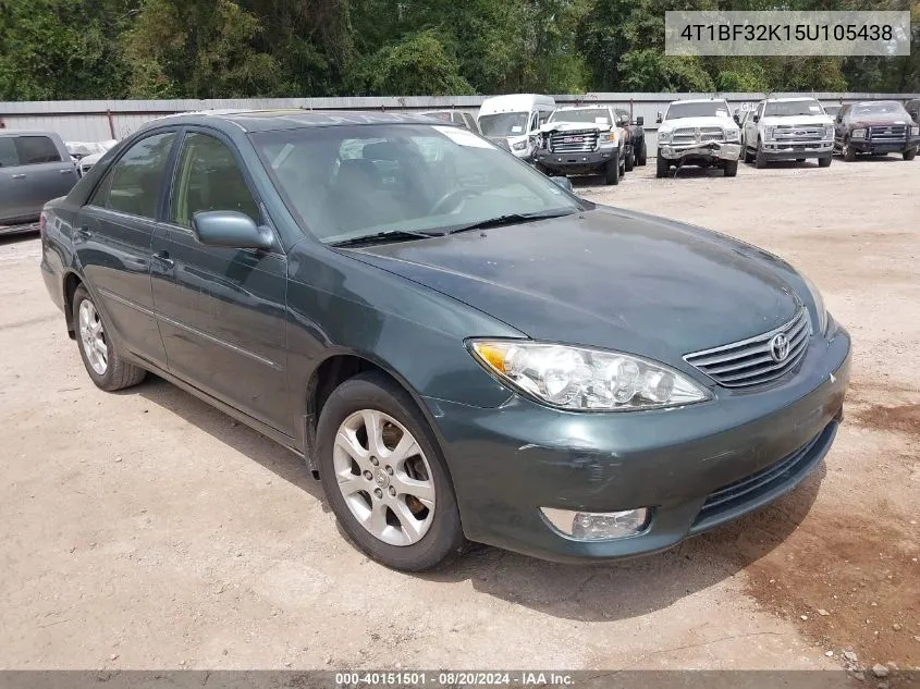 2005 Toyota Camry Xle V6 VIN: 4T1BF32K15U105438 Lot: 40151501