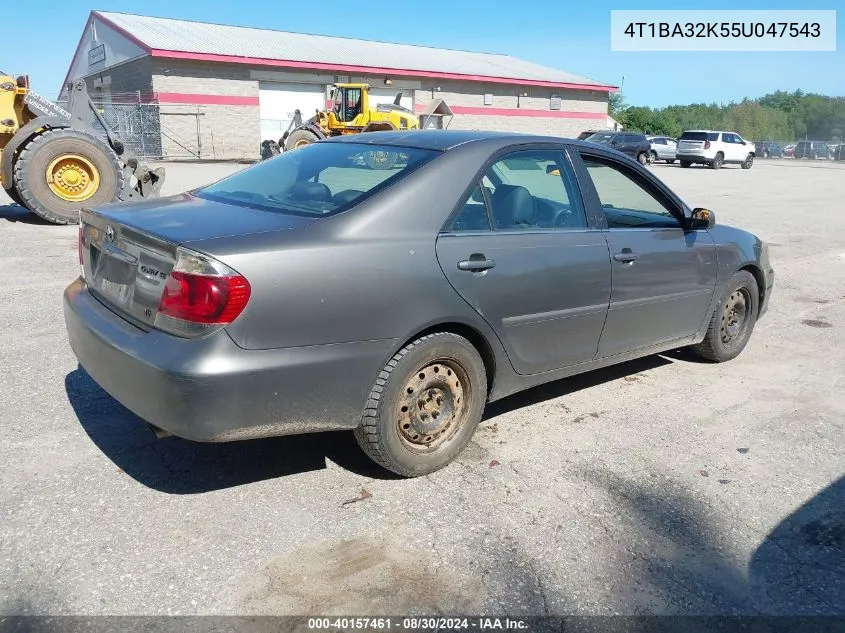 2005 Toyota Camry Se V6 VIN: 4T1BA32K55U047543 Lot: 40157461