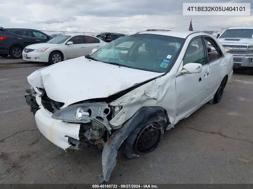 2005 Toyota Camry Le VIN: 4T1BE32K05U404101 Lot: 40180722