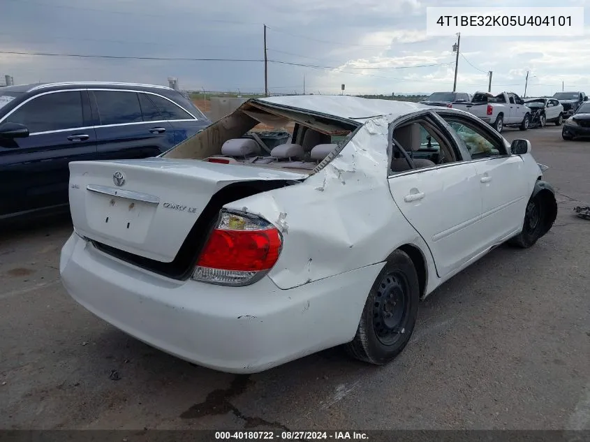 2005 Toyota Camry Le VIN: 4T1BE32K05U404101 Lot: 40180722