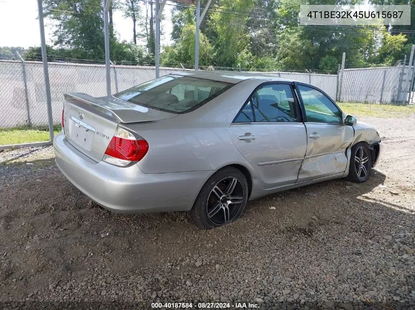 4T1BE32K45U615687 2005 Toyota Camry Le