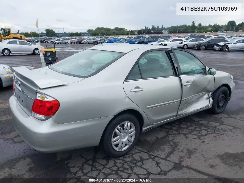 2005 Toyota Camry Le VIN: 4T1BE32K75U103969 Lot: 40187677