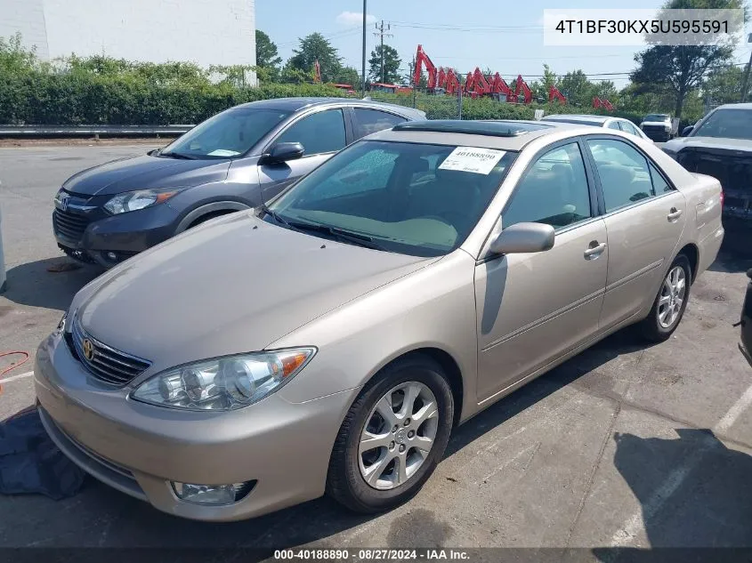 2005 Toyota Camry Xle V6 VIN: 4T1BF30KX5U595591 Lot: 40188890