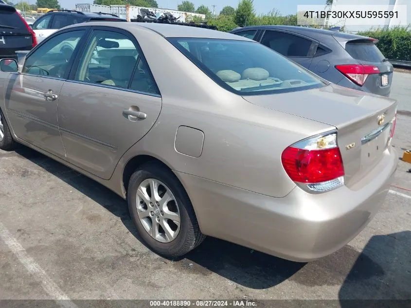 2005 Toyota Camry Xle V6 VIN: 4T1BF30KX5U595591 Lot: 40188890