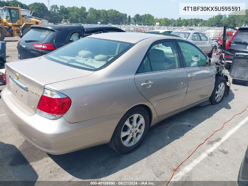 2005 Toyota Camry Xle V6 VIN: 4T1BF30KX5U595591 Lot: 40188890