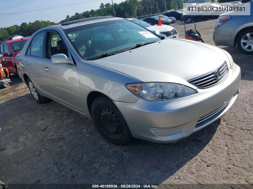 2005 Toyota Camry Le VIN: 4T1BE30K35U101381 Lot: 40188936