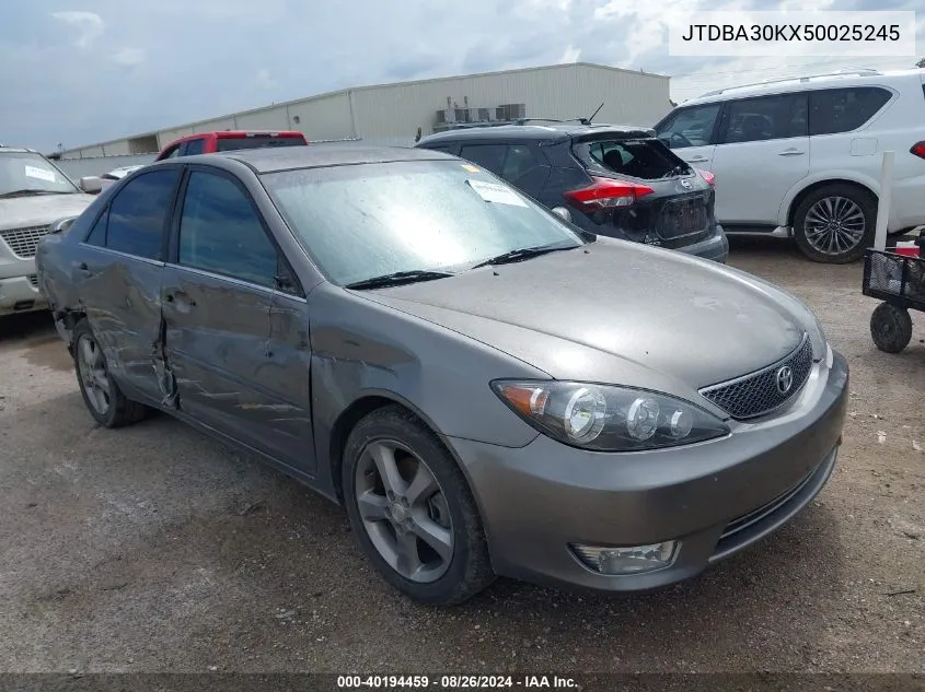 2005 Toyota Camry Se V6 VIN: JTDBA30KX50025245 Lot: 40194459