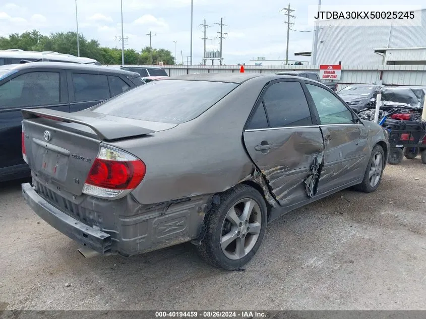 2005 Toyota Camry Se V6 VIN: JTDBA30KX50025245 Lot: 40194459