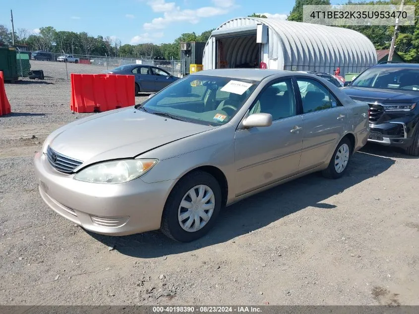 2005 Toyota Camry Le VIN: 4T1BE32K35U953470 Lot: 40198390