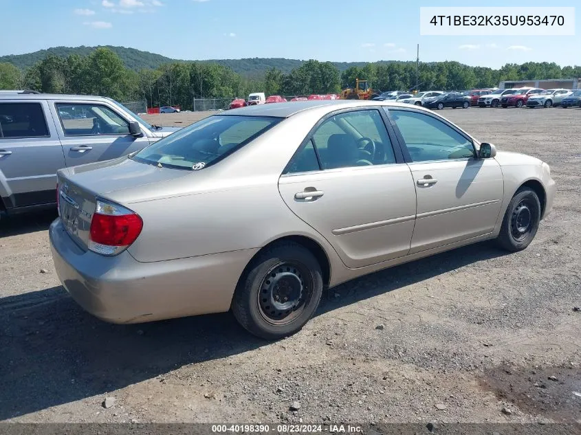 2005 Toyota Camry Le VIN: 4T1BE32K35U953470 Lot: 40198390