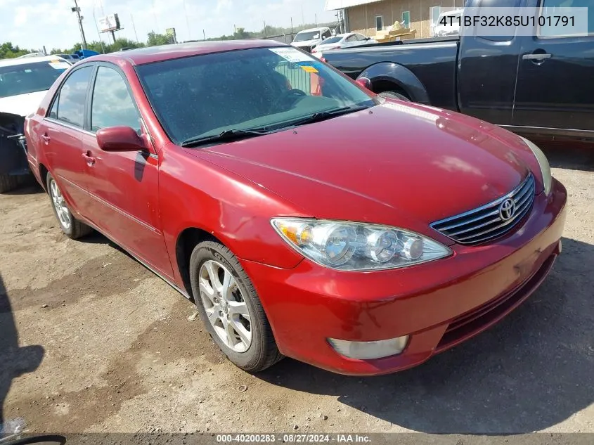 2005 Toyota Camry Xle V6 VIN: 4T1BF32K85U101791 Lot: 40200283