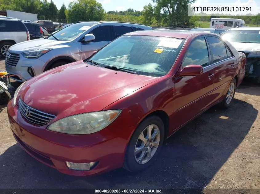 2005 Toyota Camry Xle V6 VIN: 4T1BF32K85U101791 Lot: 40200283