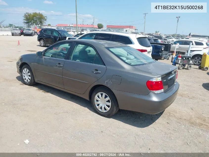 4T1BE32K15U500268 2005 Toyota Camry Le