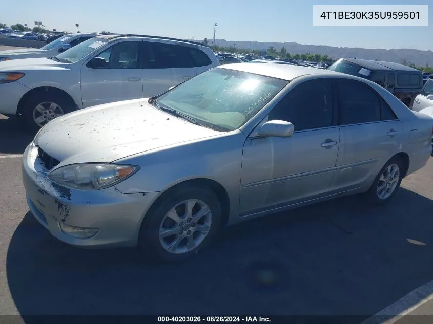 2005 Toyota Camry Xle VIN: 4T1BE30K35U959501 Lot: 40203026