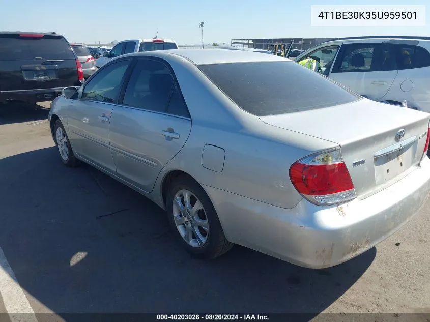 2005 Toyota Camry Xle VIN: 4T1BE30K35U959501 Lot: 40203026