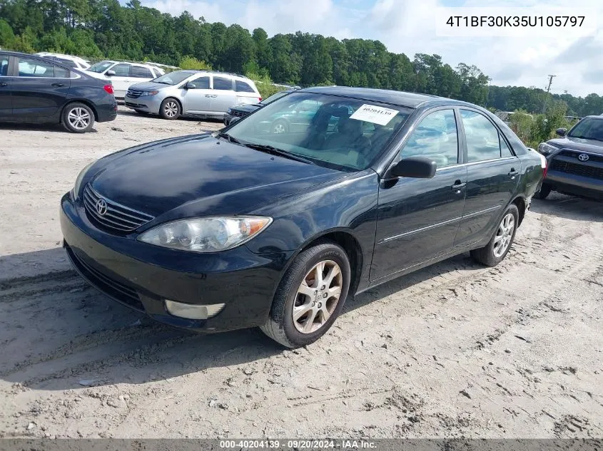 2005 Toyota Camry Xle V6 VIN: 4T1BF30K35U105797 Lot: 40204139