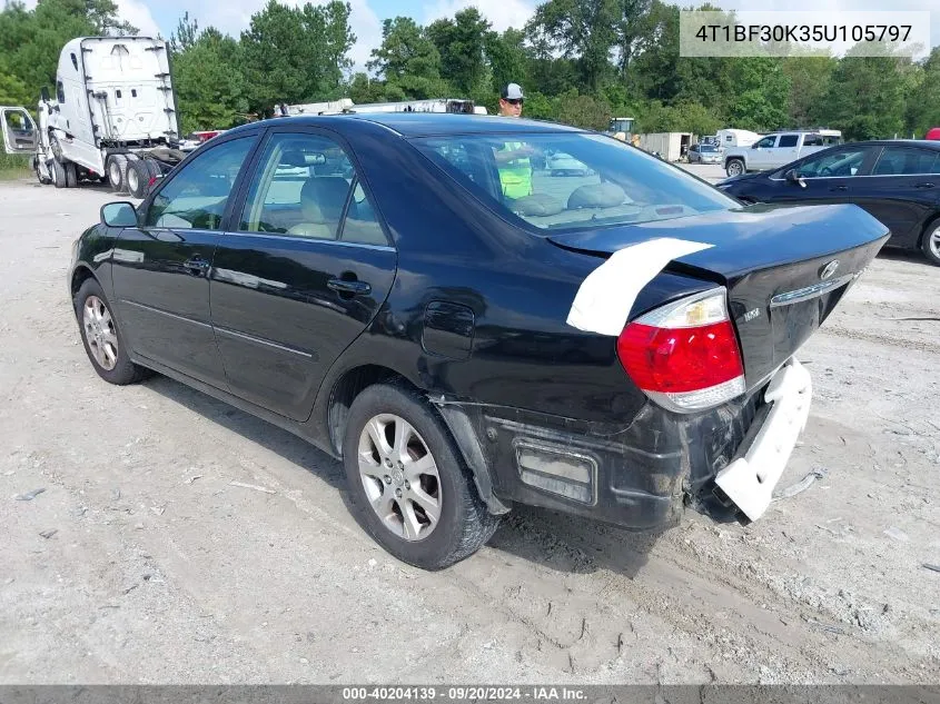 2005 Toyota Camry Xle V6 VIN: 4T1BF30K35U105797 Lot: 40204139