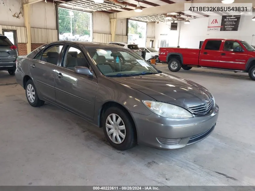 2005 Toyota Camry Le VIN: 4T1BE32K85U543831 Lot: 40223611