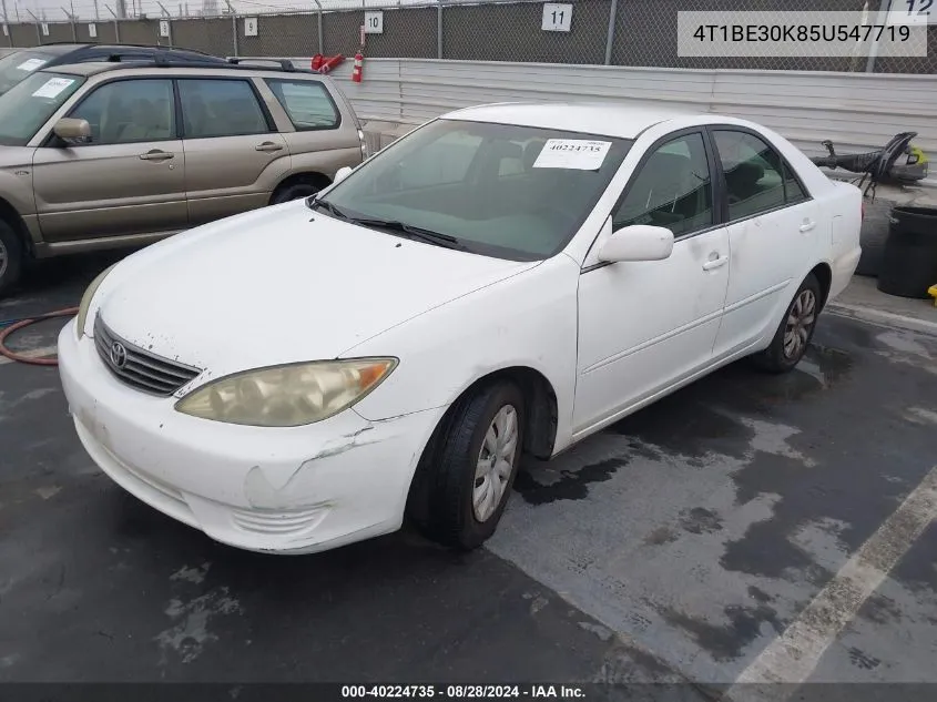 2005 Toyota Camry Le VIN: 4T1BE30K85U547719 Lot: 40224735