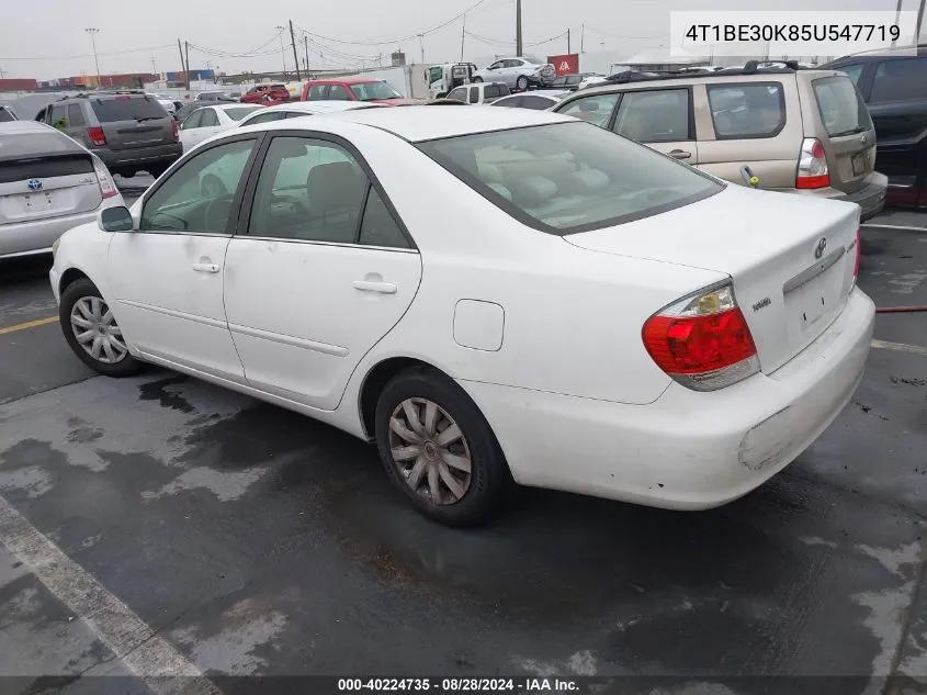 2005 Toyota Camry Le VIN: 4T1BE30K85U547719 Lot: 40224735