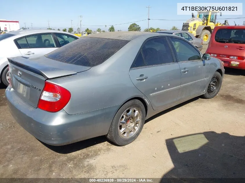 2005 Toyota Camry Se VIN: 4T1BE30K75U601821 Lot: 40236939