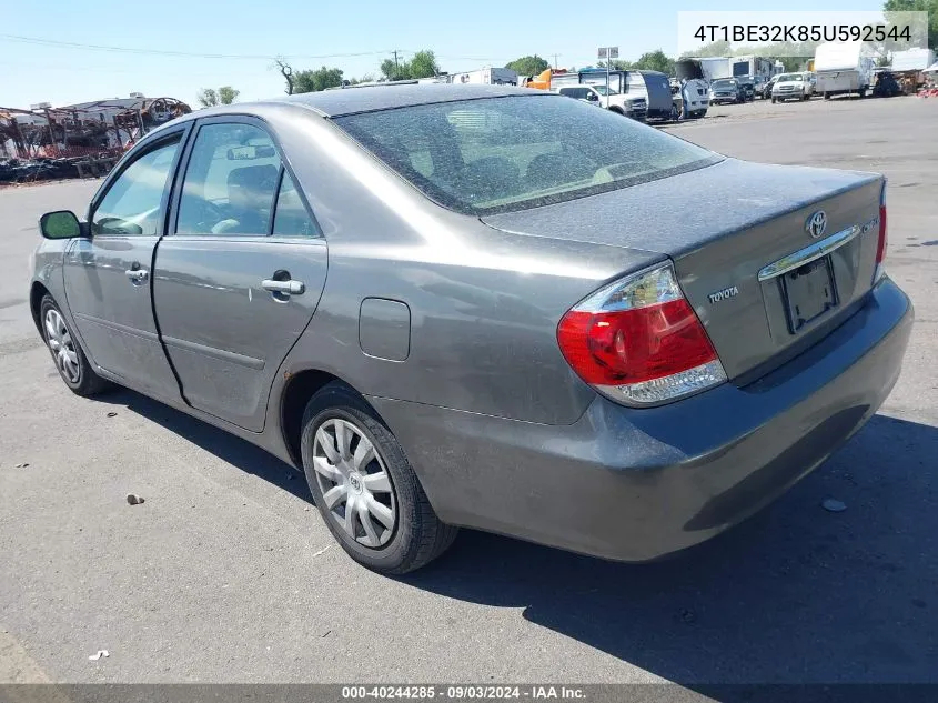 2005 Toyota Camry Le VIN: 4T1BE32K85U592544 Lot: 40244285