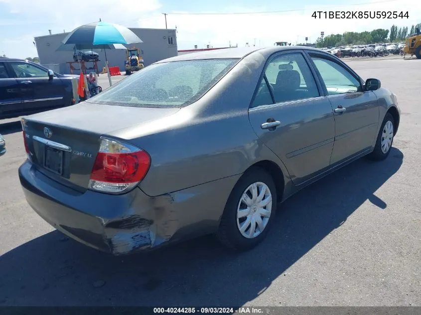 2005 Toyota Camry Le VIN: 4T1BE32K85U592544 Lot: 40244285