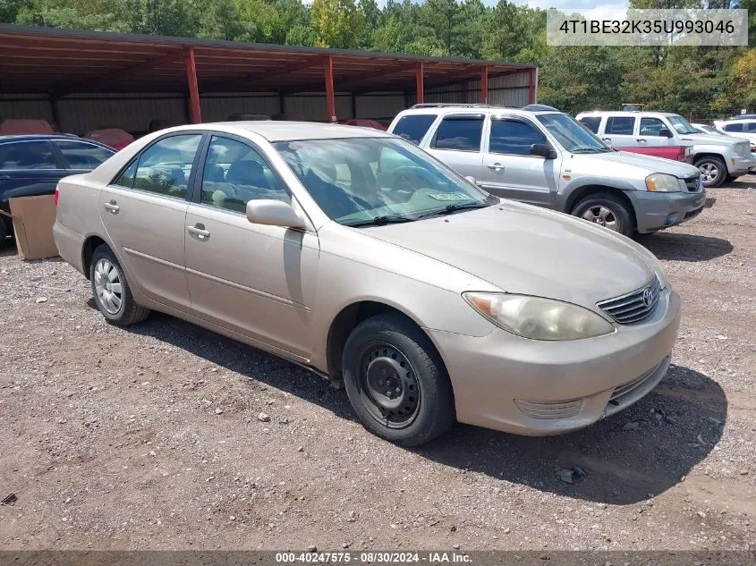 2005 Toyota Camry Le VIN: 4T1BE32K35U993046 Lot: 40247575