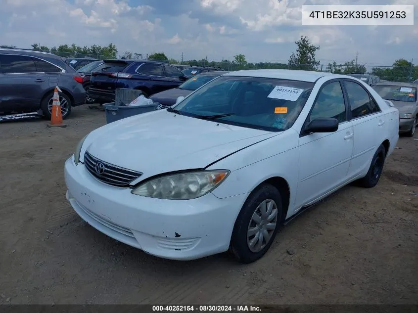 2005 Toyota Camry Le VIN: 4T1BE32K35U591253 Lot: 40252154