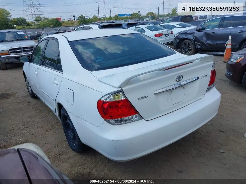 2005 Toyota Camry Le VIN: 4T1BE32K35U591253 Lot: 40252154