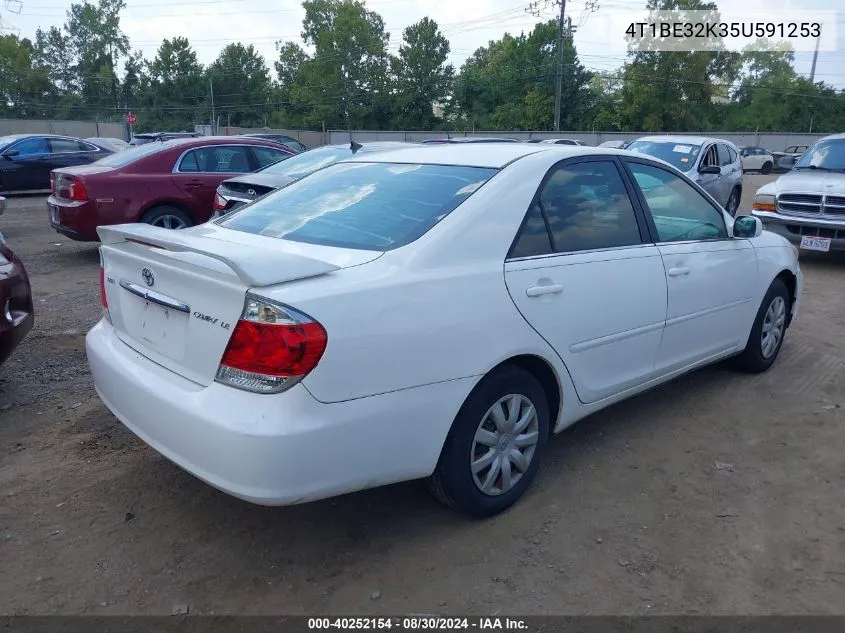 2005 Toyota Camry Le VIN: 4T1BE32K35U591253 Lot: 40252154