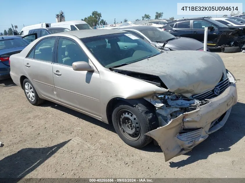 2005 Toyota Camry Le VIN: 4T1BE32K05U094614 Lot: 40255556