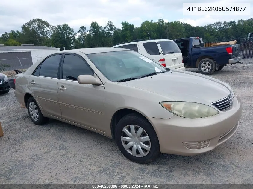 4T1BE32K05U574877 2005 Toyota Camry Le