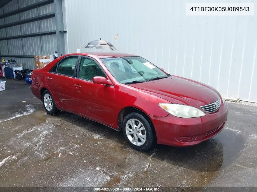 4T1BF30K05U089543 2005 Toyota Camry Le V6