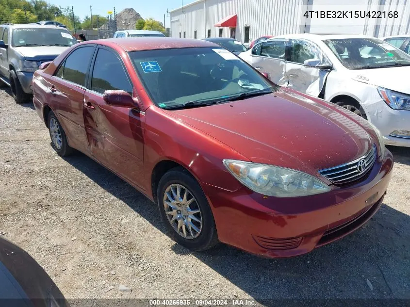 2005 Toyota Camry Le VIN: 4T1BE32K15U422168 Lot: 40266935