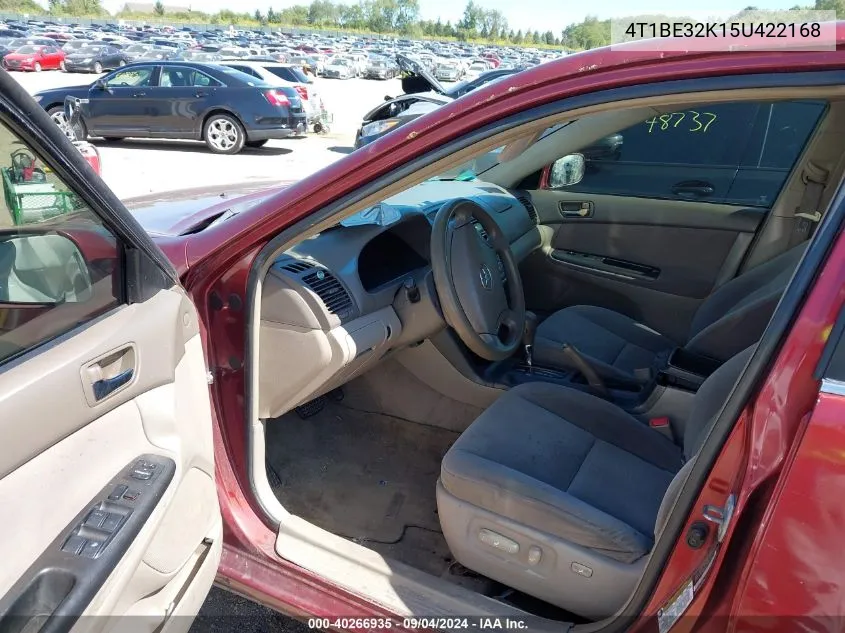 2005 Toyota Camry Le VIN: 4T1BE32K15U422168 Lot: 40266935