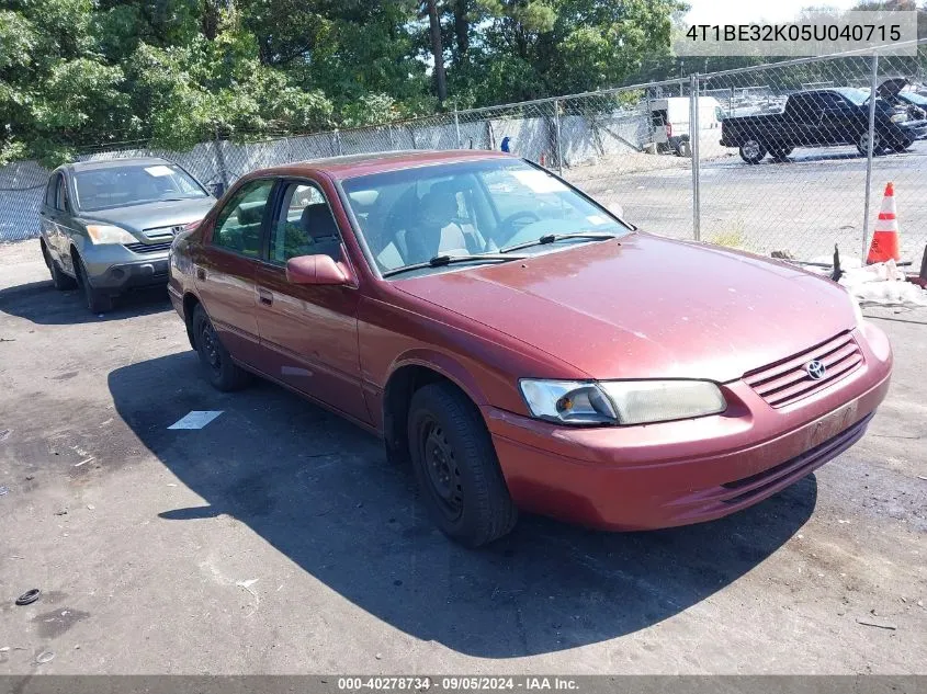 4T1BE32K05U040715 2005 Toyota Camry Se