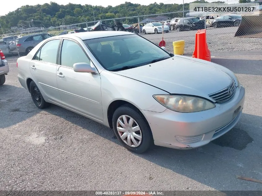 2005 Toyota Camry Le VIN: 4T1BE32KX5U501287 Lot: 40283137