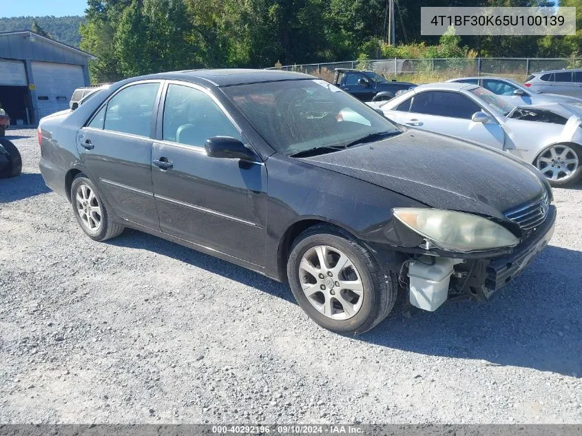 2005 Toyota Camry Le/Xle/Se VIN: 4T1BF30K65U100139 Lot: 40292196